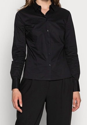 Button-down blouse - black