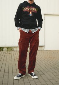 Converse Felpa con cappuccio - black