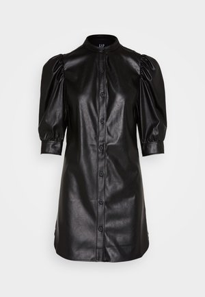 GAP, PUFF SHIRTDRESS - Abito a camicia - black