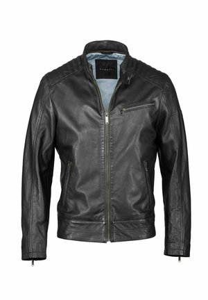 BUDOMENICO - Leather jacket - schwarz
