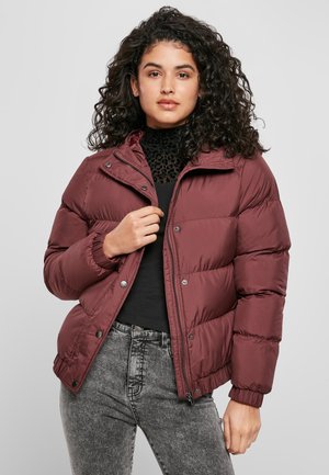 HOODED PUFFER - Veste d'hiver - cherry