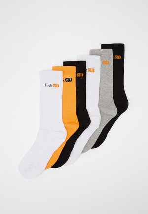 Urban Classics Calcetines Deportivos Altos (Pack De 4) - Unisex, Algodón, Tobillo Reforzado