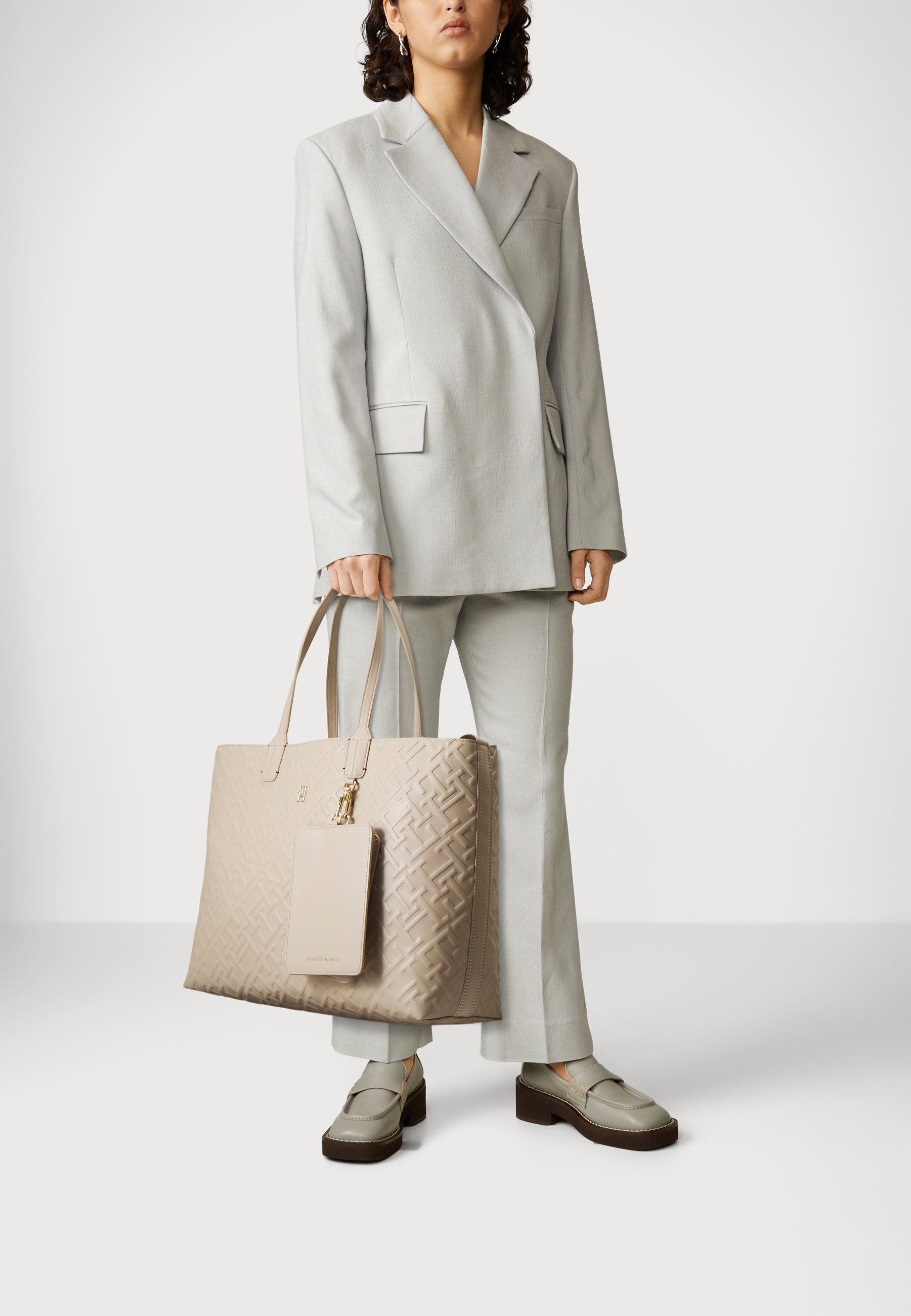 Tommy Hilfiger ICONIC MONO - Shopping Bag - merino/beige - Zalando.de
