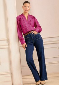 Love & Roses REGULAR FIT - DETAIL BUTTON THROUGH LONG SLEEVE  - Košilová halenka  - pink
