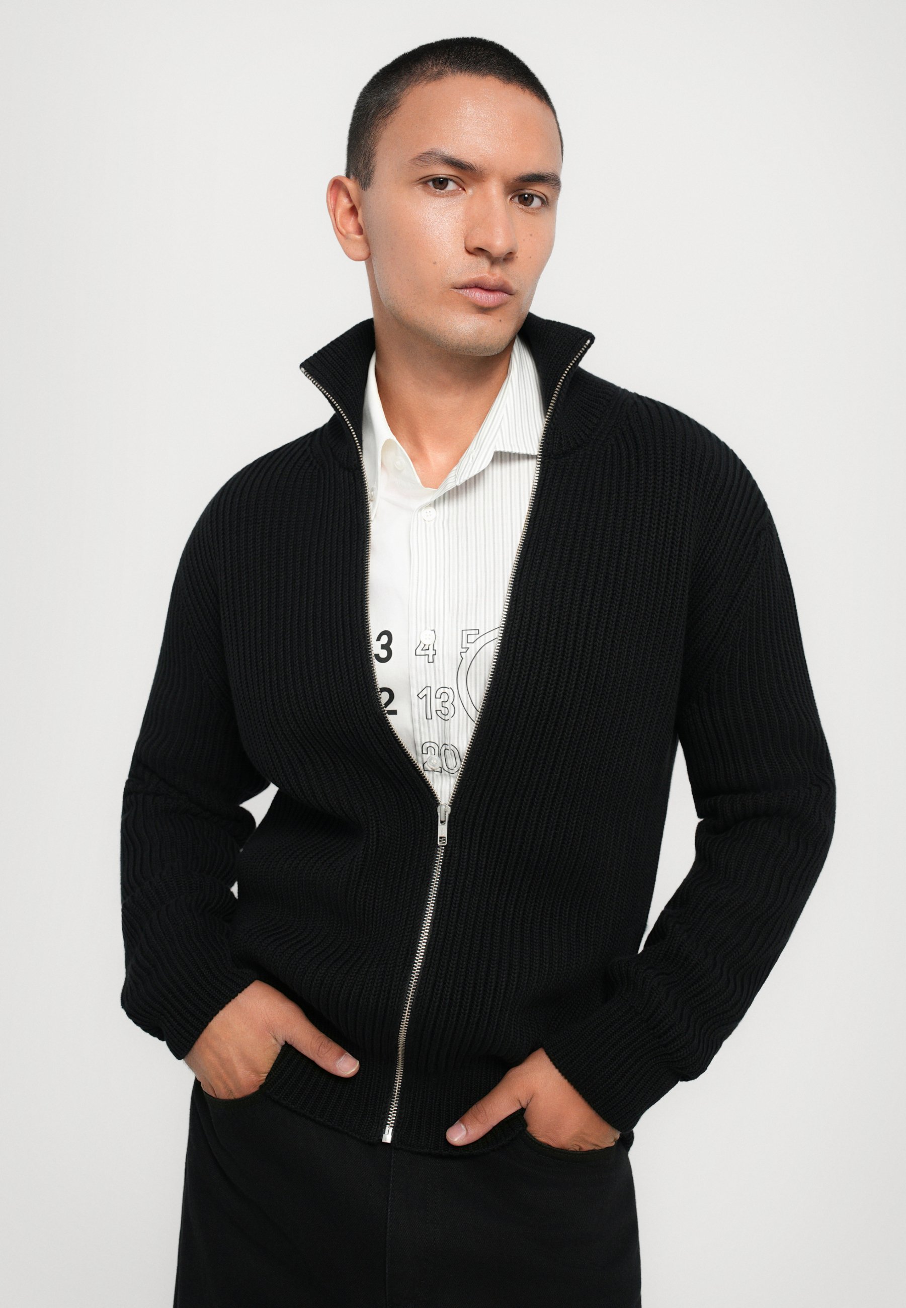 MM6 Maison Margiela Cardigan - black - Zalando