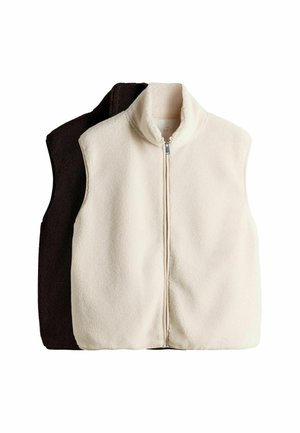 2 PACK - Weste - chocolate brown cream