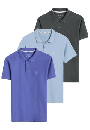 3 PACK - Piké - violet light blue and dark grey
