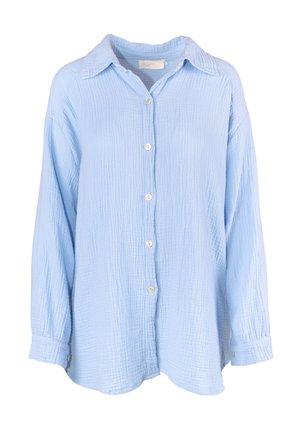 Seasons of April, SASHA MUSSELIN OVERSIZED - Button-down blouse - babyblau