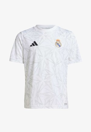 adidas Performance REAL MADRID PRE-MATCH KIDS - Klubové oblečenie - white clear grey