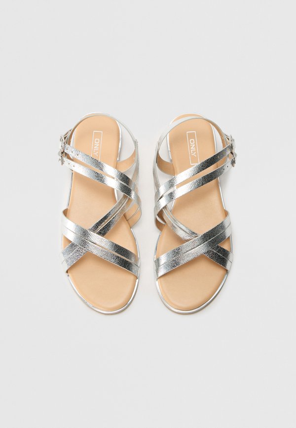ONLMARI - Ankle cuff sandals - silver3