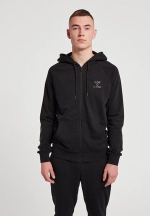 Zip-up sweatshirt - black