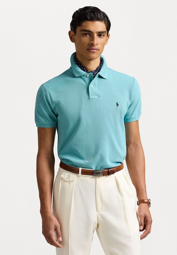 THE ICONIC MESH POLO SHIRT - Polo shirt - deep seafoam