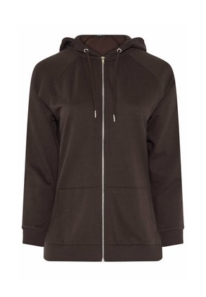 Yours Clothing, WOMEN'S SWEATSHIRTS - Sudadera con cremallera - brown