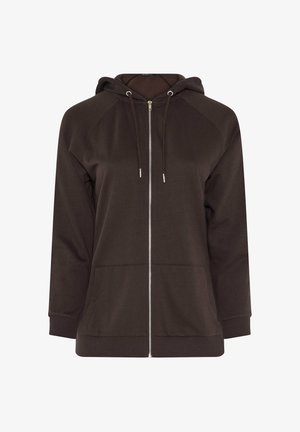 Yours Clothing, WOMEN'S SWEATSHIRTS - Sudadera con cremallera - brown