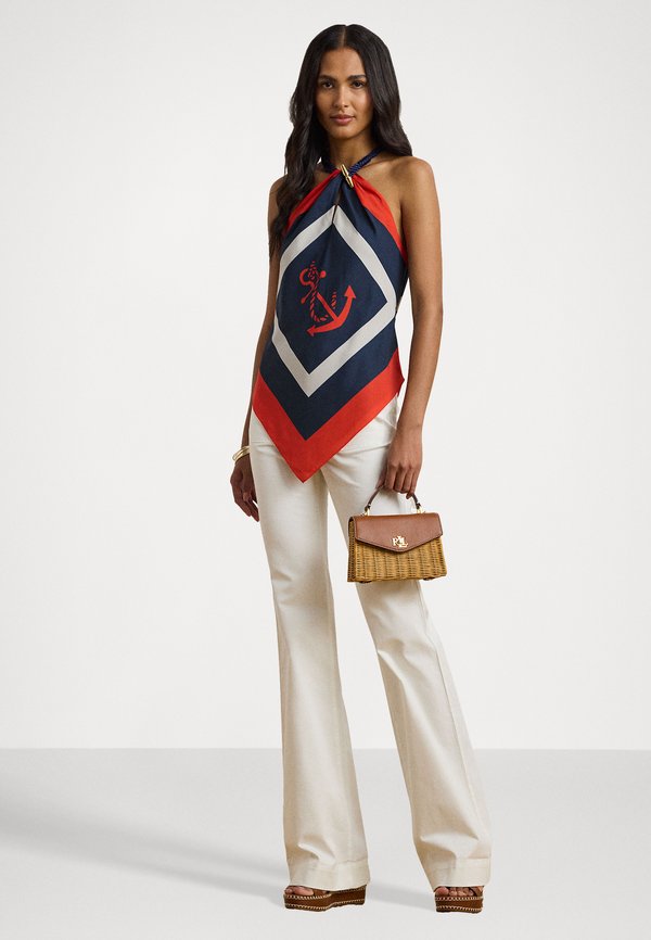 STRETCH COTTON CANVAS WIDE LEG PANT - Trousers3