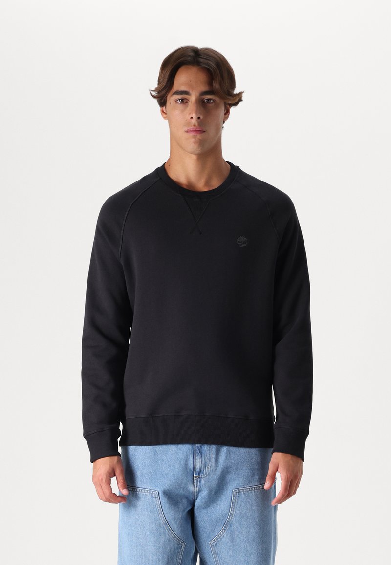 Timberland BRUSHED BACK CREW - Mikina - black pavement