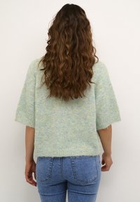 Kaffe Stickad tröja - evergreen