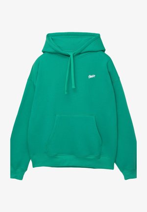 PULL&BEAR Kapucnis pulóver - green