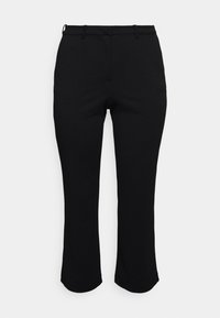 Vero Moda Curve VMZAMIRA SLIM STRAIGHT PANT CURVE - Pantaloni - black