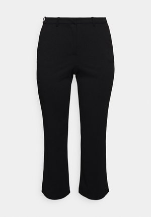 Vero Moda Curve VMZAMIRA SLIM STRAIGHT PANT CURVE - Pantalon classique - black