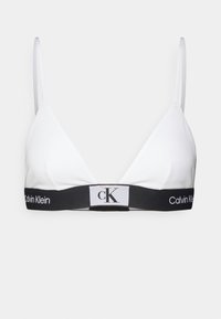 UNLINED TRIANGLE 1996 COTTON - Triangle bra - white