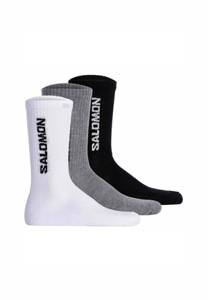 UNISEX 3ER PACK - EVERYDAY CREW - Calcetines - schwarz weiß grau