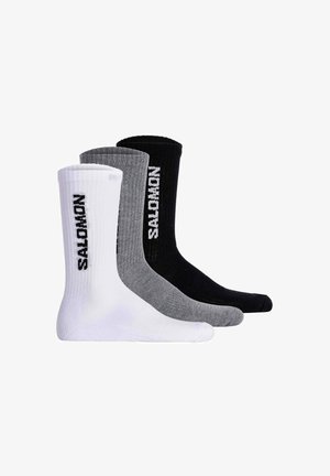 Salomon UNISEX 3ER PACK - EVERYDAY CREW - Calcetines - schwarz weiß grau
