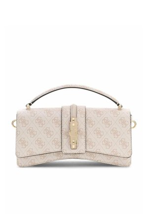 Guess, YVONNE LOGO MINI TOP HANDLE FLAP - Borsa a mano - stone logo