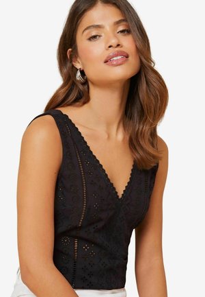 Lipsy BRODERIE REGULAR FIT - Bluse - black