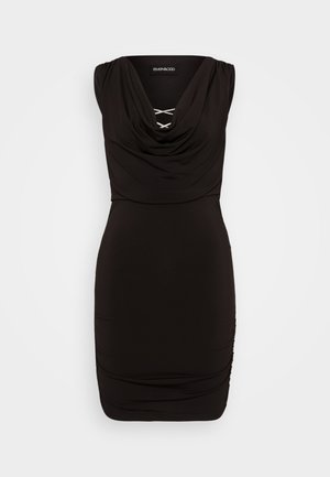 Even&Odd Petite Jerseykleid - black/silver