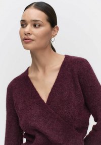STOCKH LM Monique v-neck sweater - Neule - wine red