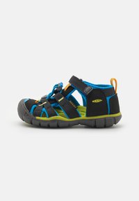 Keen - SEACAMP II CNX CHILDREN UNISEX - Pārgājienu sandales - black/brilliant blue Miniatūras attēls 1