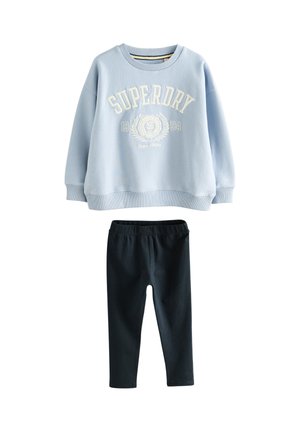 SET - Leggings - blue white