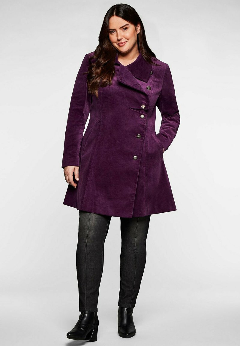 Damen Parkas | Sheego Kurzmantel flieder - YW55795 Damen Parkas | Sheego Kurzmantel flieder - YW55795