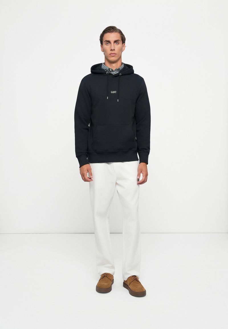 GANT SMALL GRAPHIC - Mikina s kapucí - black