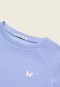 TOM TAILOR GERIPPTES - Maglietta a manica lunga - calm lavender
