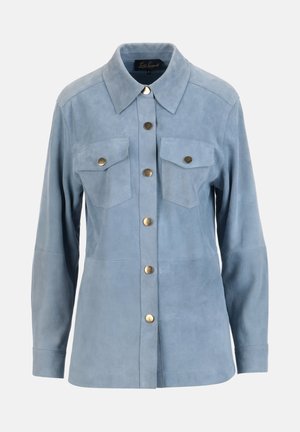 VARENNE - Kožená bunda - blu