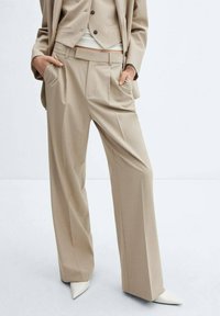 Mango - MAURA - Broek - beige Miniatuurafbeelding 1