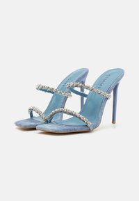 Simmi London DAIZY - Heeled mules - blue denim