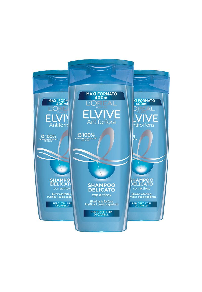 L'Oréal Paris - SHAMPOO ELVIVE ANTIFORFORA, PER CAPELLI NORMALI, 400 ML - 3 PACK - Shampoo, Ingrandire