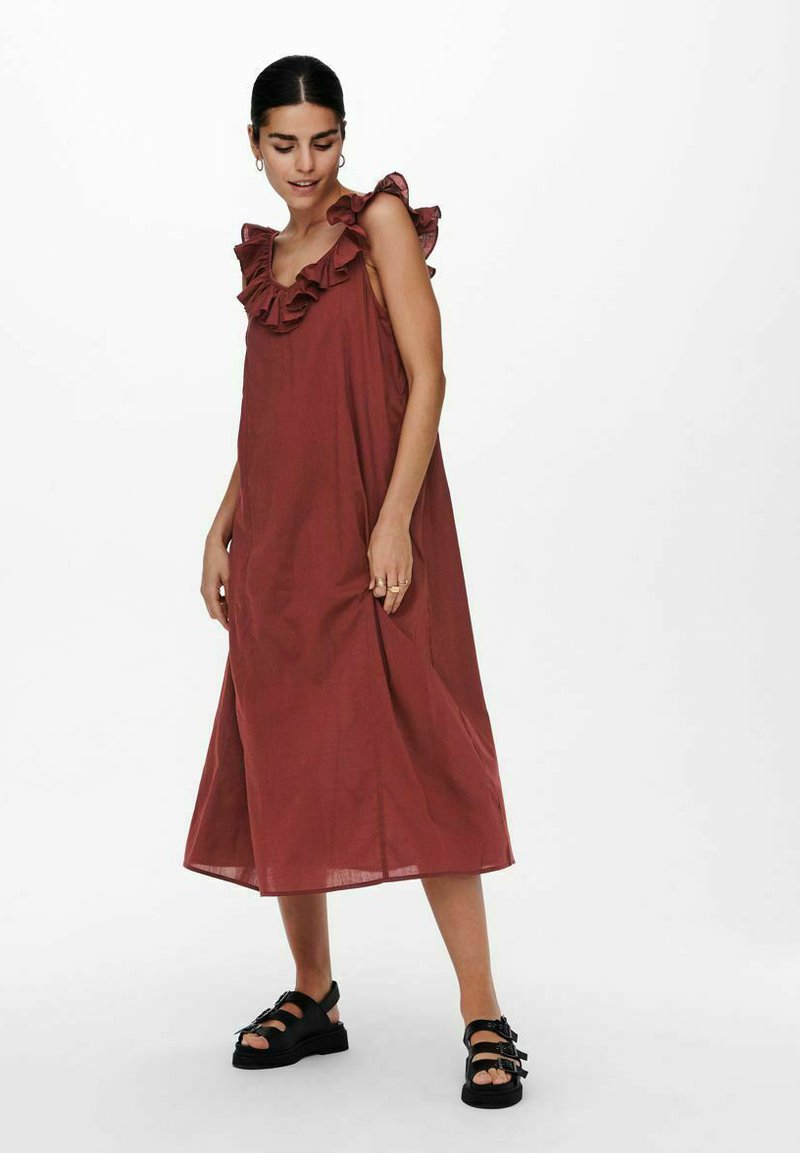 Damen Freizeitkleider | JDY Freizeitkleid henna/cognac - HP42160 Damen Freizeitkleider | JDY Freizeitkleid henna/cognac - HP42160