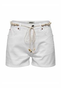 ONLZUMA SHELL BELT   - Shorts di jeans - white denim