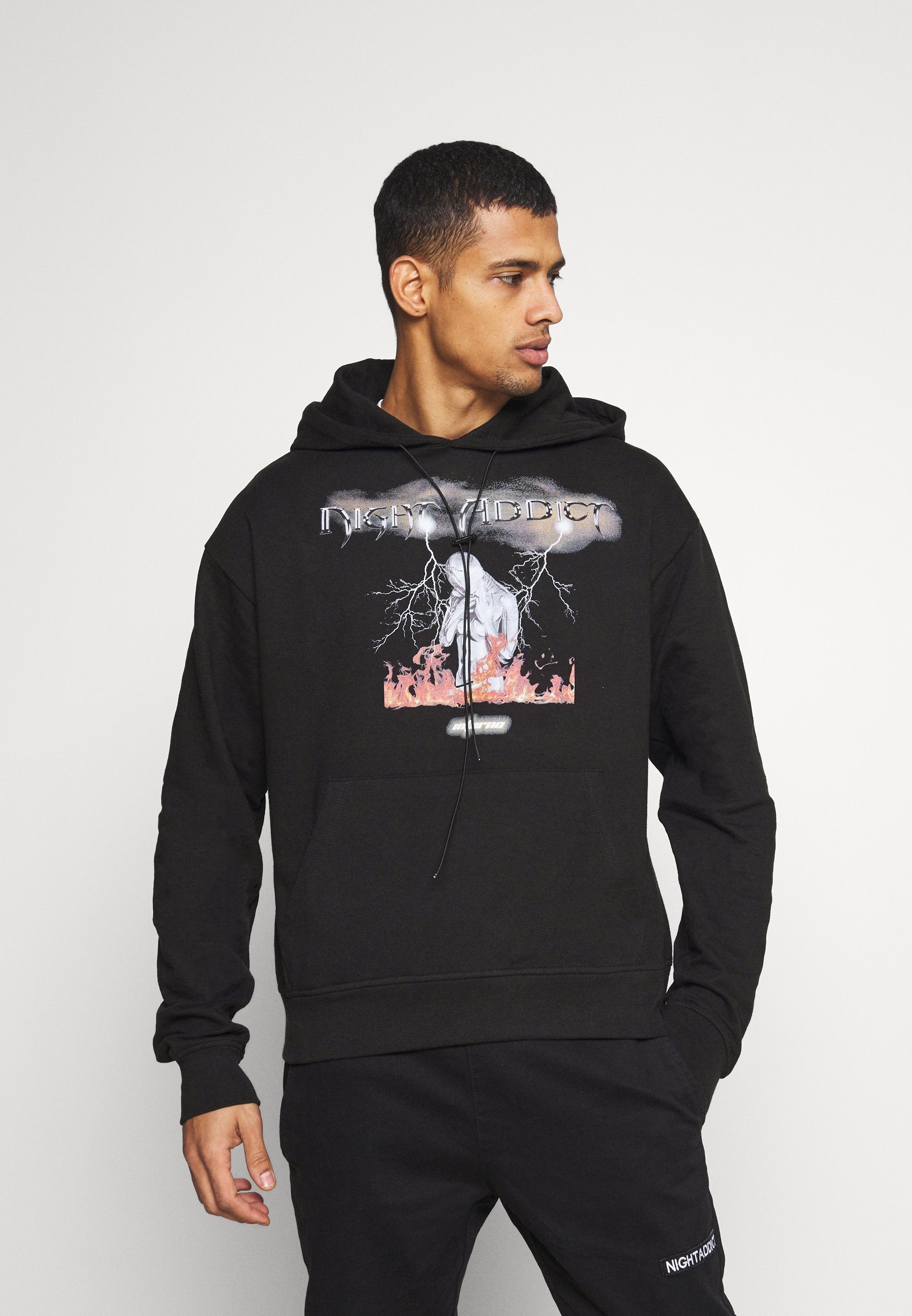 Night Addict Hoodie - black/zwart - Zalando.nl
