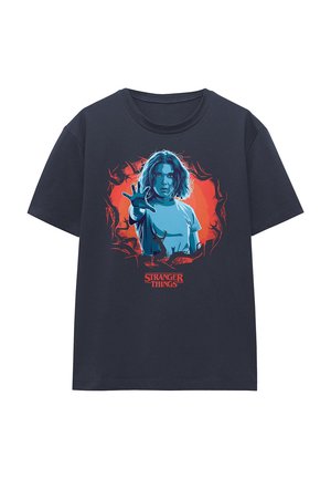 STRANGER THINGS ELEVEN - Print T-shirt - dark blue