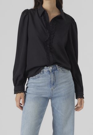 Overhemdblouse - black