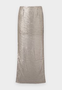 NMSHAKIRA LONG SIDE SLIT SKIRT - Maksihame - safari