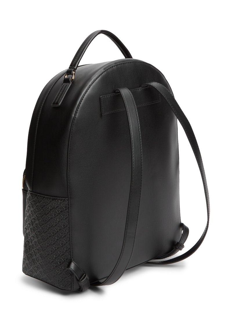 dimensions of gap leather dome backpack adjustable shoulder straps and charm keychain detail Terra 26L Laptop Duffel Backpack-
