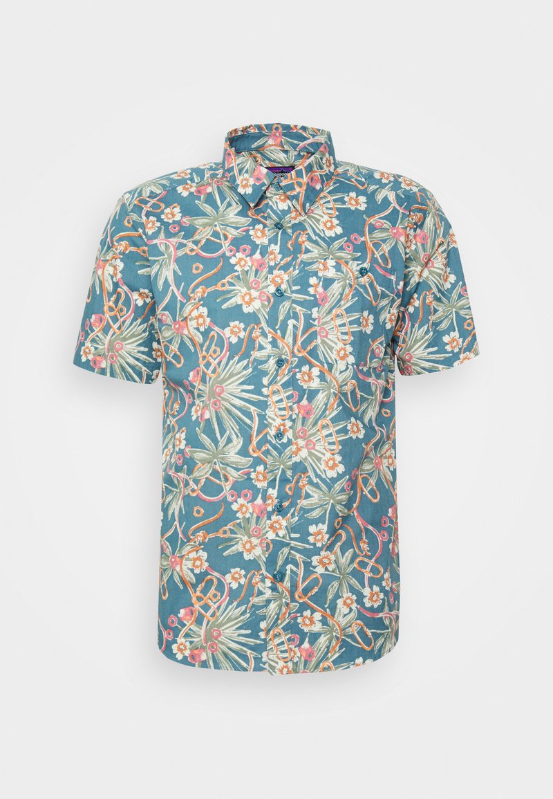 Patagonia GO TO SHIRT - Camisa - dirt bags multi/abalone blue