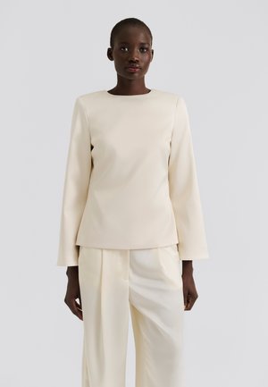 ELNA BOW - Bluse - vanilla