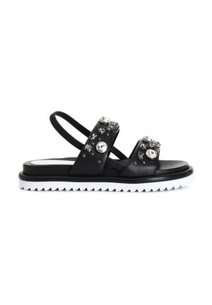 Sandali con plateau - black
